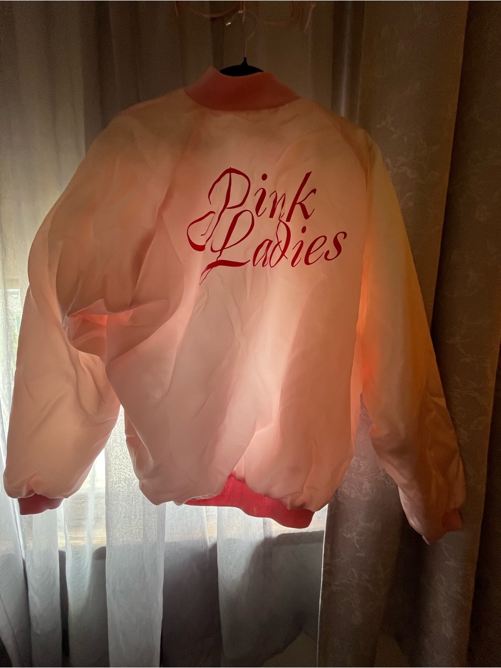 Vintage Pink Ladies Olivia Newton Jacket